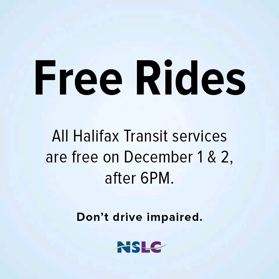 All Halifax Transit bus Access A Bus and ferry rides will be free